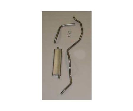 Full Size Chevy Single Exhaust System, Stainless Steel, 6-Cylinder, 1960-1962