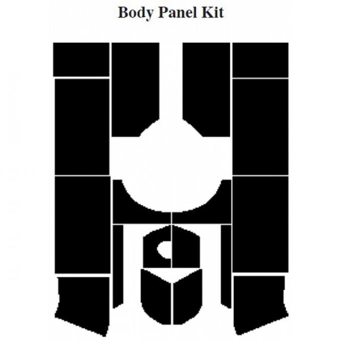 Chevy Insulation, QuietRide, AcoustiShield, Body Panel Kit,Sedan Delivery, 1959-1960