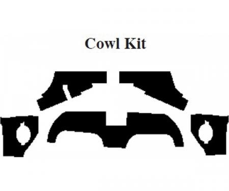 Chevy Impala Insulation, QuietRide, AcoustiShield, Cowl/Dash Kit, Coupe, 1959-1960