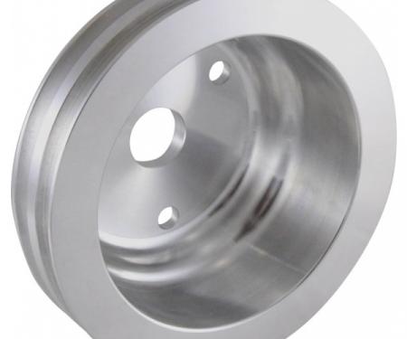 Chevy Small Block Aluminum Crankshaft Pulley, Long Water Pump, 2 Groove