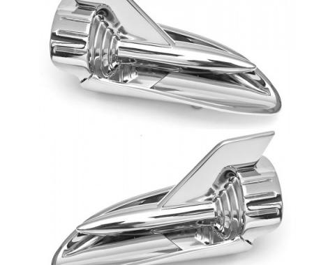 Chevy Hood Rockets, Chrome, Best, 1957