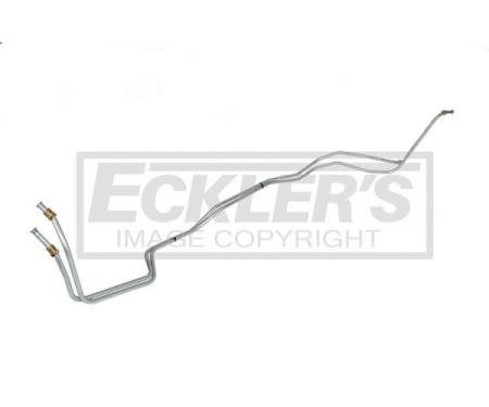 Chevy Transmission Cooler Line, Powerglide, V8, T400, Twelve Inch Spacer With Expansion Loop, Steel 1967-1968