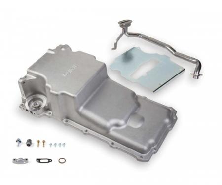 Chevy - Holley LS Retrofit Oil Pan, Cast, 1958-1987