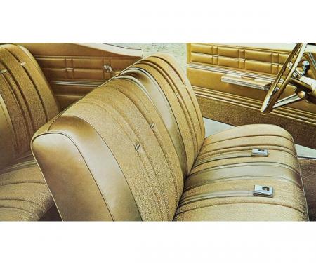 Full Size Chevy Seat Cover Set, Cloth, 2-Door Hardtop, Impala, 1967