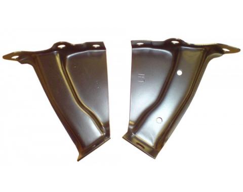 Chevy Rear Bumper End Inner Brackets, 1957