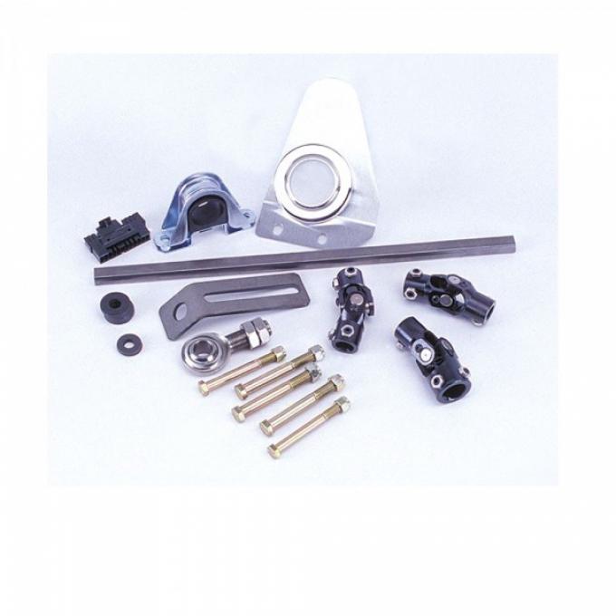 Flaming River 1955-56 Chevy Manual Rack & Pinion Cradle Kit - Paintable Floor Shift Tilt Column