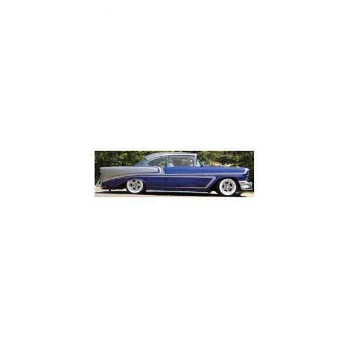Chevy Quarter Glass, Date Coded, Clear, 2-Door Hardtop, 1955-1957