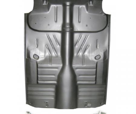 Chevy Floor Pan, One Piece With Braces, 4 Door Hardtop, 1956-1957