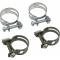 Full Size Chevy Intake To Water Pump Bypass Hose Clamp Set, 348 & 409ci, 1958-1964