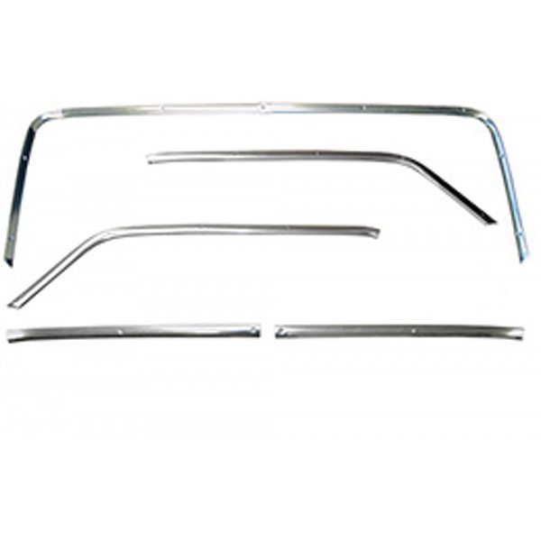 Full Size Chevy Headliner Trim Set, Anodized Aluminum, 2Door Hardtop, Impala, 19621964