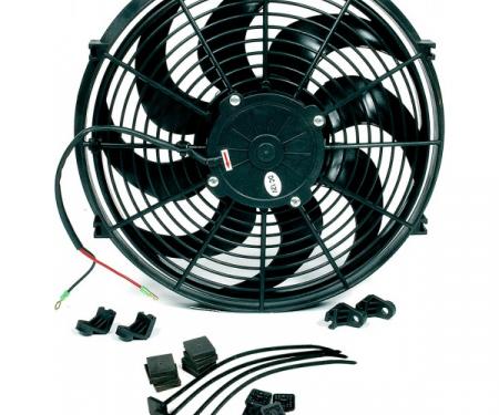 Full Size Chevy Electric Cooling Fan, Reversible 14, Black, 1958-1972