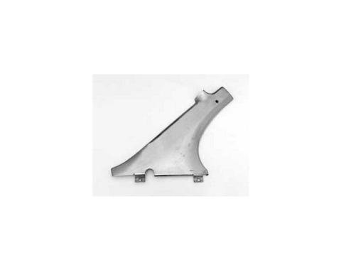 Chevy Dogleg, Stainless Steel, Inner, Left, Rear, 2-Door Hardtop, Bel Air, Used, 1955-1957