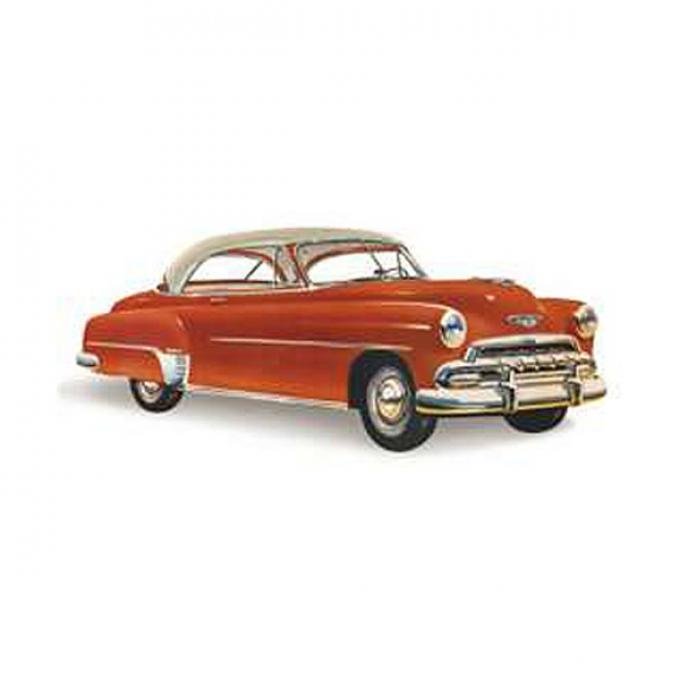 Chevy Rear Glass, Bel Air 2-Door Hardtop, Center, 1950-1952