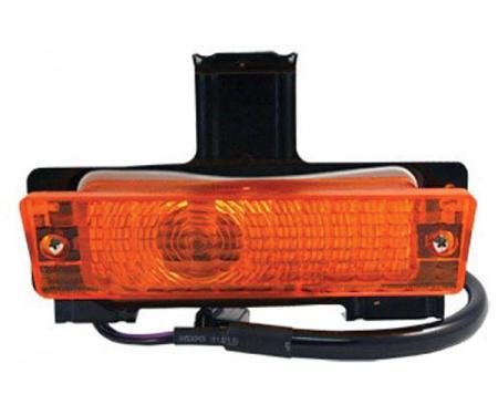 Full Size Chevy Parking & Turn Signal Assembly, With Amber Lens, Left, 1968