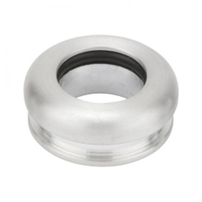 Bezel, Sliding, Brushed Billet Aluminum, Lokar, 5/8" Inner Diameter