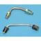 Chevy Brake Lines, Prebent, Front, Stainless Steel, Use With Power Brakes & GM Style Proportioning Valve, 1955-1957