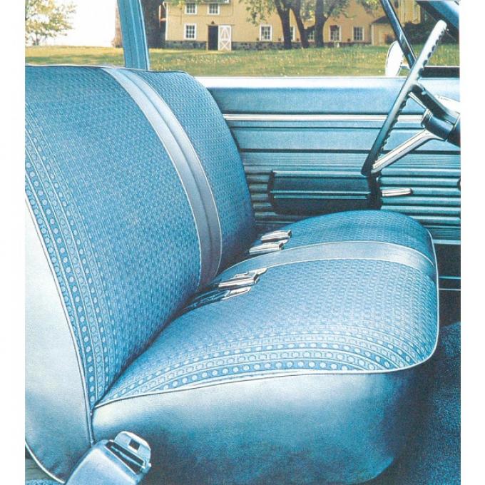 Full Size Chevy Seat Cover Set, 2-Door Sedan, Biscayne, 1968
