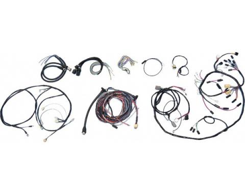 Chevy Wiring Harness Kit, V8, Manual Transmission, With Alternator, 150 4-Door Sedan, 1955
