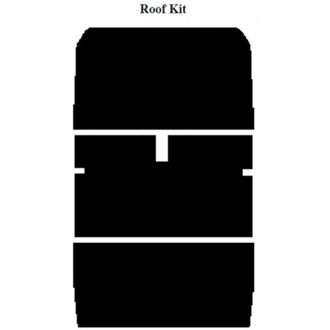 Chevy Insulation, QuietRide, AcoustiShield, Roof Kit, SedanDelivery, 1958