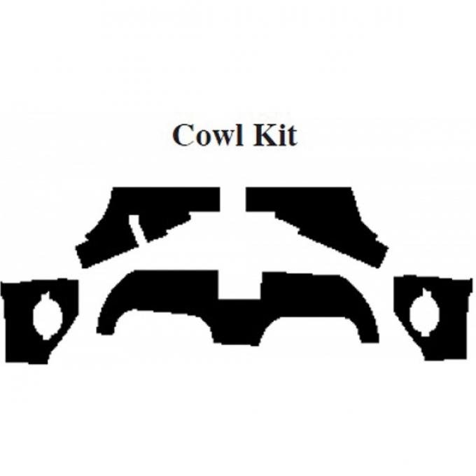 Chevy Insulation, QuietRide, AcoustiShield, Cowl Kit, Nomad, 1959-1960