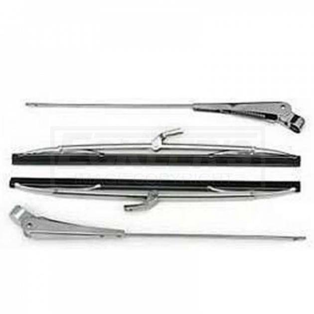 Early Chevy Windshield Wiper Arms And Blades, All Except Hardtop And Convertible, 19491954