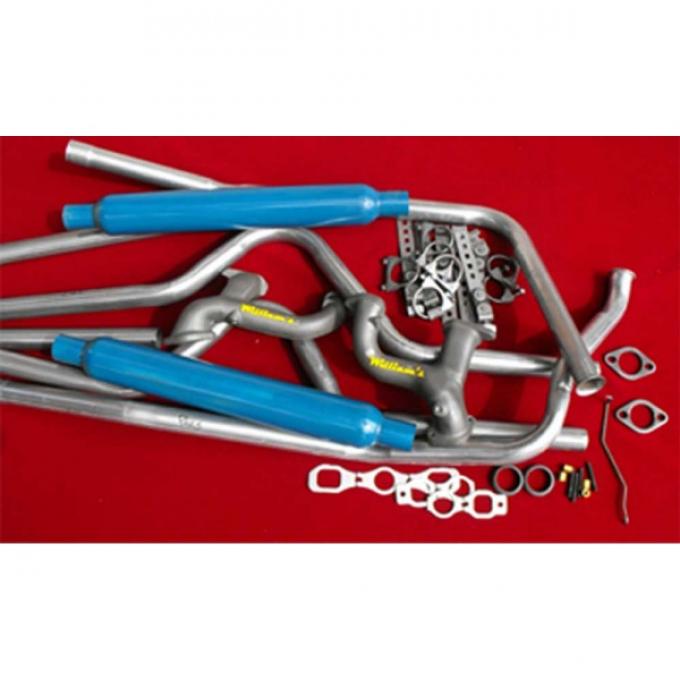 Chevy Split Six Dual Exhaust System With Williams Headers, Coupe And Sedan, 1953-1954