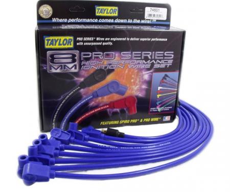 Camaro Taylor Plug Wires, Spiro-Pro Custom, Blue, Small Block, 1968-1974