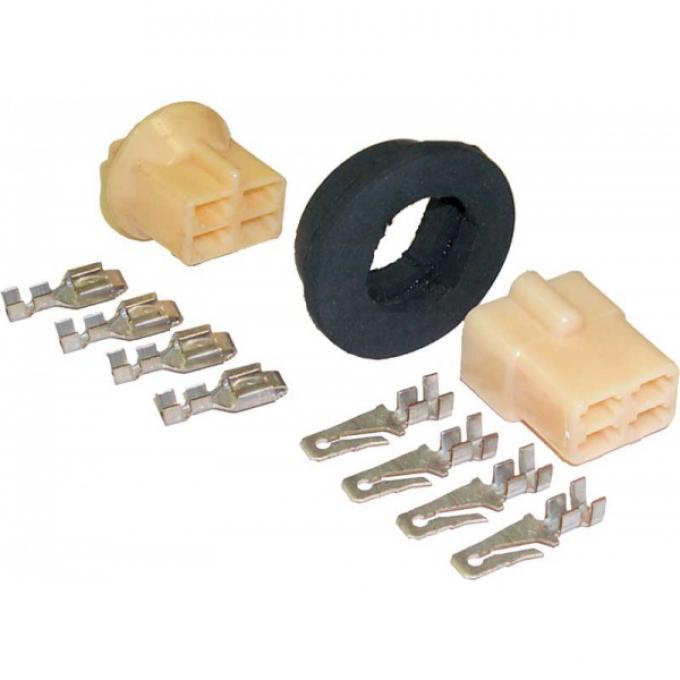 Chevy Grommet & Connector Kit, 4 Wire, 1955-1957