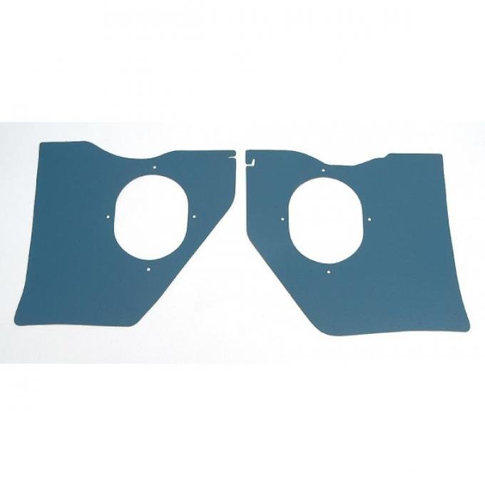 Full Size Chevy Kick Panels, For Cars Without Air Conditioning, Blue,1961-1962