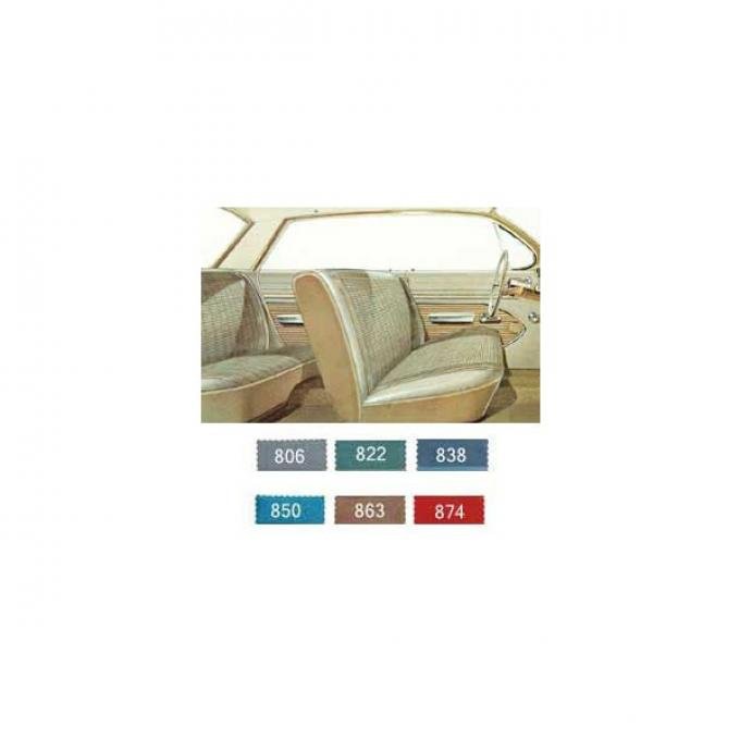 Full Size Chevy Preassembled Door Panel & Quarter Trim Panel Interior Kit Service, 4-Door Hardtop, Bel Air, 1961
