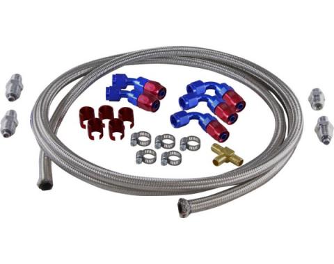 Chevy Hydroboost Hose Kit, For Use With Delphi Steering & Saginaw Pump, 1955-1957