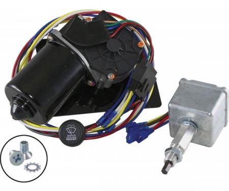 Full Size Chevy Electric Wiper Motor, Replacement, With Delay Switch,1961-1962