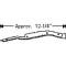 Chevy Weatherstripping, Door Hinge Pillar Auxiliary Beltline, Except 2-Door Coupe & Convertible Styline, 1949-1952