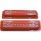 Full Size Chevy Valve Covers, Classic-Style, Aluminum, Orange, 1958-1972