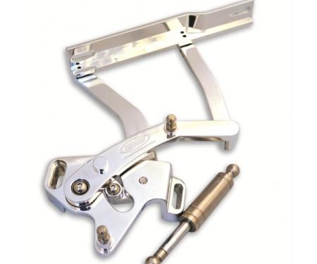 Full Size Chevy Billet Aluminum Hood Hinges, Machined Finish, 1962