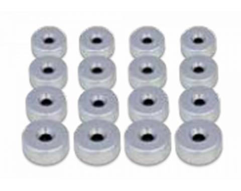 Chevy Body Mount Covers, Billet Aluminum, 16 Piece Set, Machined Finish, Eddie Motorsports, 1955-1957