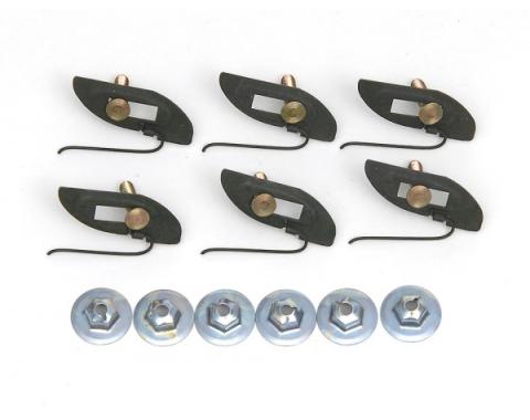 Full Size Chevy T-Bolt Clip & Nut Kit, 1958-1972