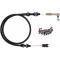 Chevy Throttle Cable Assembly, LS1 & Ramjet, 36 long, Hi Tech Lokar, Black Stainless Steel, 1955-1957