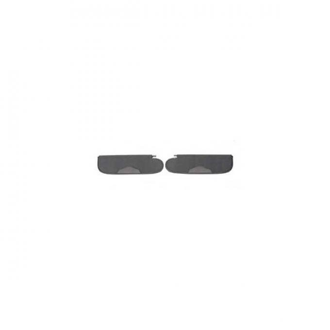 Chevy Sunvisors, Covered, Vinyl Or Cloth, 4-Door Sedan, BelAir, 1957