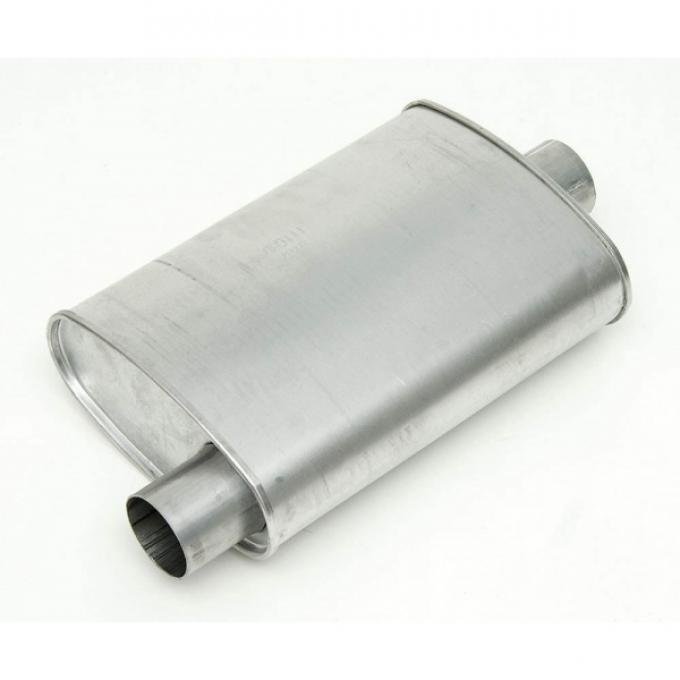 1955-1957 Chevy Turbo Muffler, Aluminized 2 1/2" Diameter