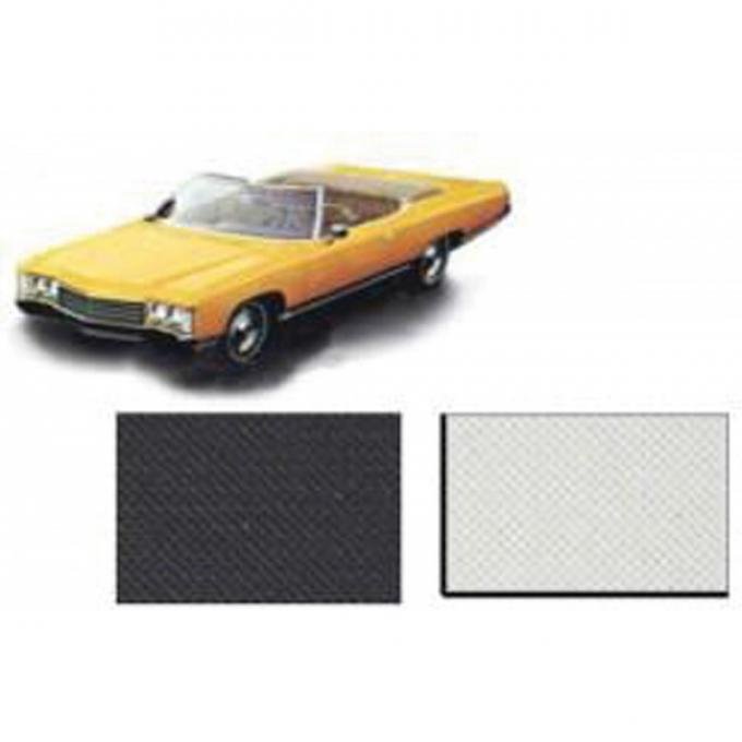 Full Size Chevy Convertible Top With Pads & Tinted Glass Window, Impala, 1971-1975