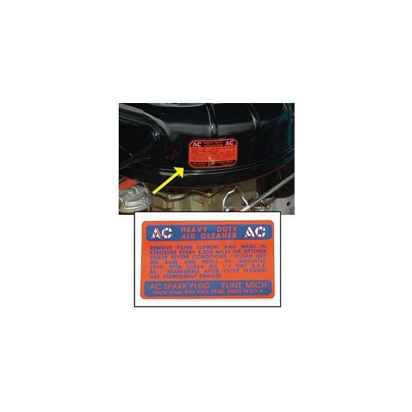 The Parts Place Inc. Air Cleaner Cover Decal - 230 Turbo Thrift 140 HP - DC0108