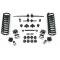 Chevy Front End Rebuild Kit With Original Power Steering, Urethane Bushings & 2 Lowering Springs, 1955-1957