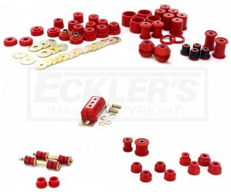 Full Size Chevy Total Bushing Kit, Polyurethane, Impala Convertible, 1965-1970