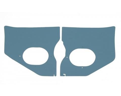 Full Size Chevy Kick Panels, For Cars Without Air Conditioning, Turquoise, 1961-1962