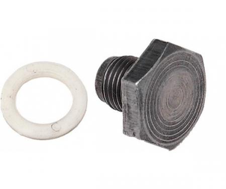 Chevy Oil Pan Drain Plug & Gasket, 1955-1957