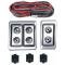 Chevy Power Window Switches, With Wiring, 2-Door, 2-Windows, Lighted Billet, 1949-1954