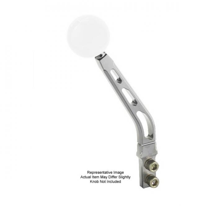 Shifter Lever, Windowed, Single Bend, Brushed Billet Aluminum, For Tremec T5, T45, T56  Manual Transmission