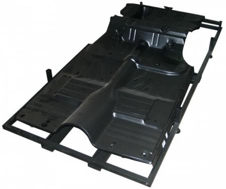 Chevy Floor & Trunk Pan, With Braces, Full, 2 & 4-Door Sedan, 1955-1957