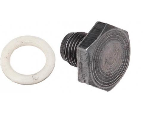 Chevy Oil Pan Drain Plug & Gasket, 1955-1957